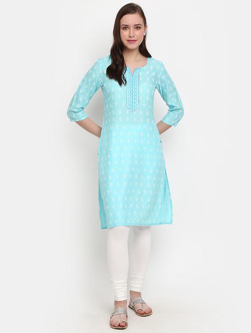 women's straight kurta - 19472151 - Very Small Image - 1