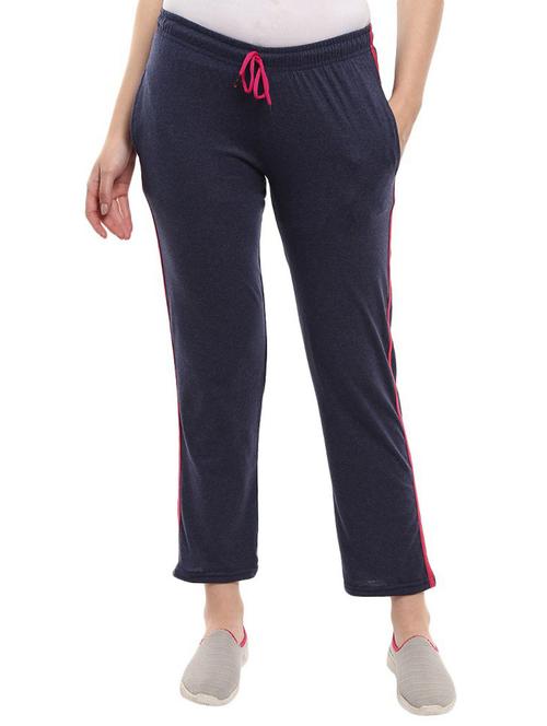 mid rise solid track pant - 19472734 - Very Small Image - 1