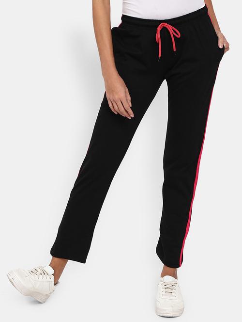 mid rise solid track pant - 19472740 - Very Small Image - 1