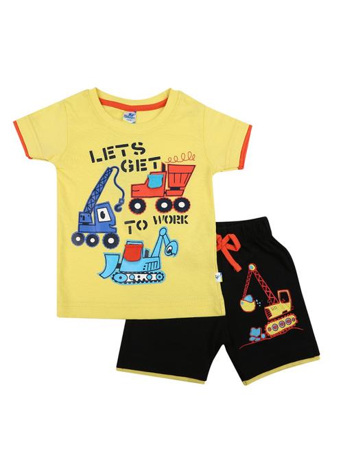 Boys Printed Shorts Set - 19474174 - Very Small Image - 1