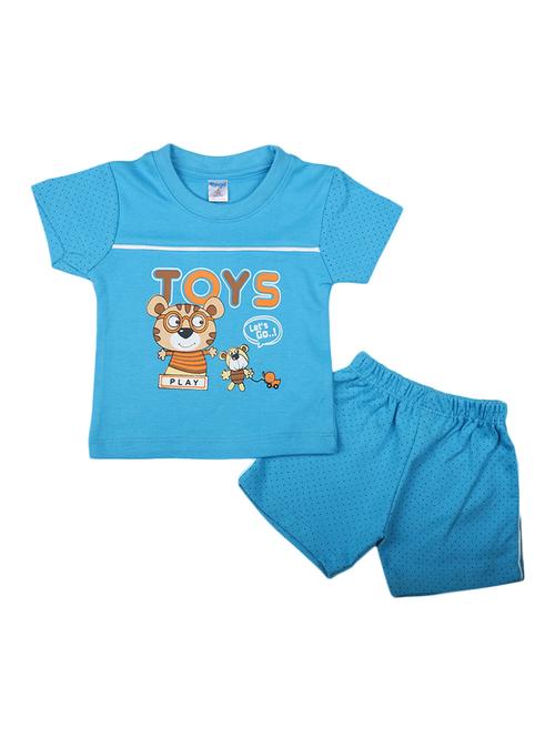 boys printed t-shirt and shorts set - 19474270 - Very Small Image - 1
