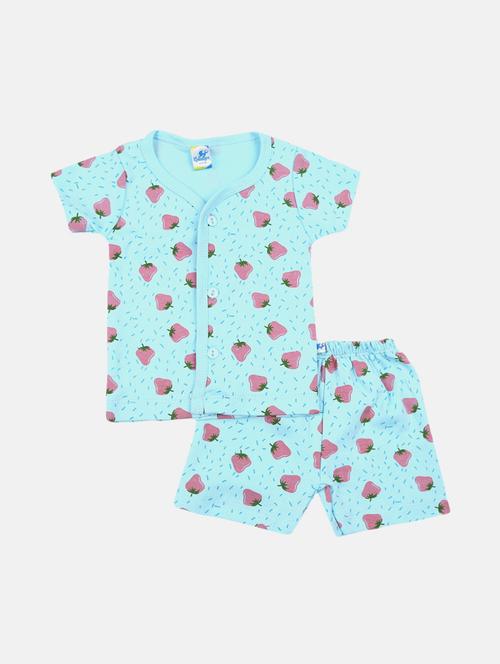 girls printed t-shirt and shorts set - 19474816 - Very Small Image - 1
