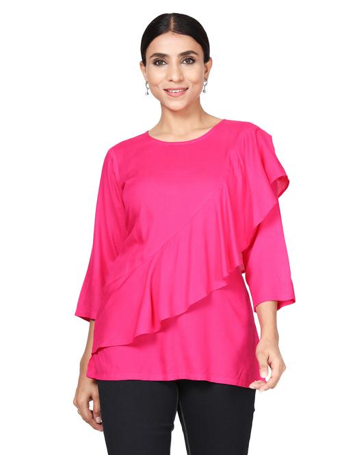 round neck a-line tunic - 19475200 - Very Small Image - 1