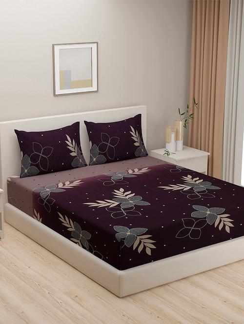 printed bedsheet with pillow covers - 19477160 - Very Small Image - 1