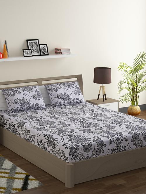 printed bedsheet with pillow covers - 19477241 - Very Small Image - 1