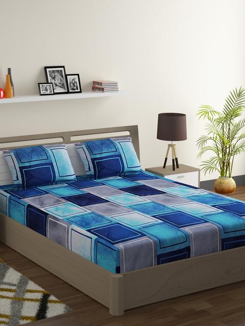 printed bedsheet with pillow covers - 19477675 - Very Small Image - 1