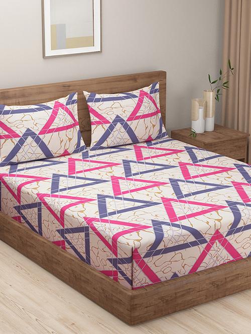 printed bedsheet with pillow covers - 19478160 - Very Small Image - 1
