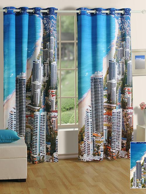 swayam printed long curtain - 19478949 - Very Small Image - 1