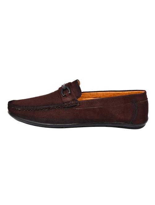 brown synthetic slip on loafers - 19481051 - Very Small Image - 1