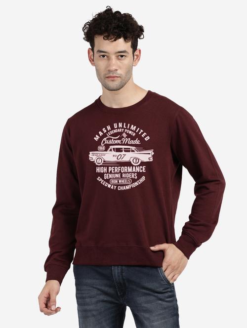 printed cotton regular sweatshirt - 19481438 - Very Small Image - 1