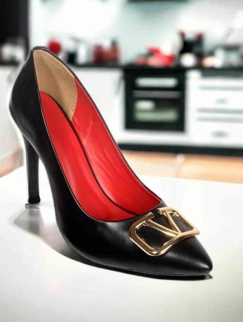 black slip on high heel pump - 19481693 - Very Small Image - 1