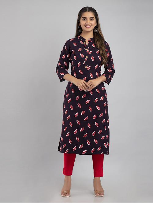 women's straight kurta - 19481869 - Very Small Image - 1