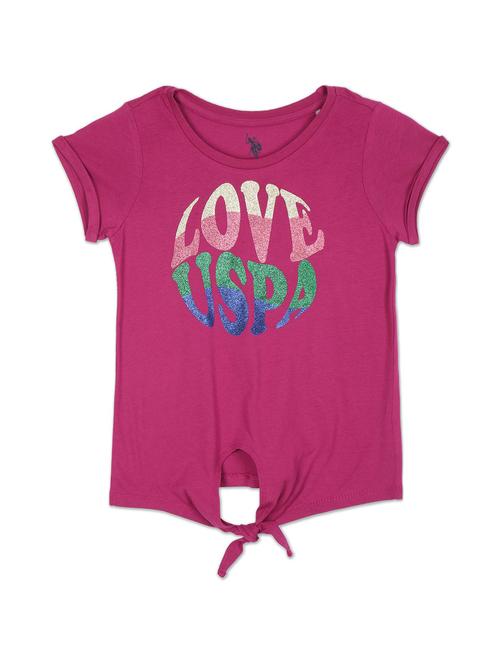 crew neck typographic print tee - 19482058 - Very Small Image - 1