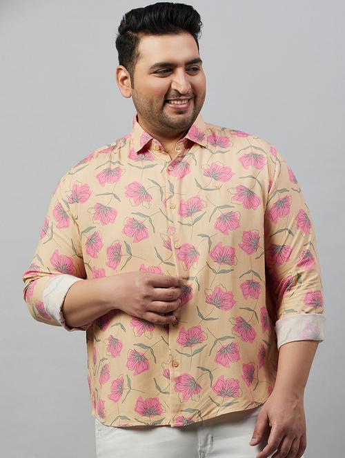 mens florals casual shirt - 19482872 - Very Small Image - 1