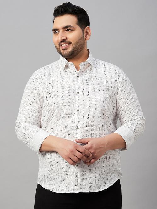 Mens Micro Print Casual Shirt - 19482906 - Very Small Image - 1
