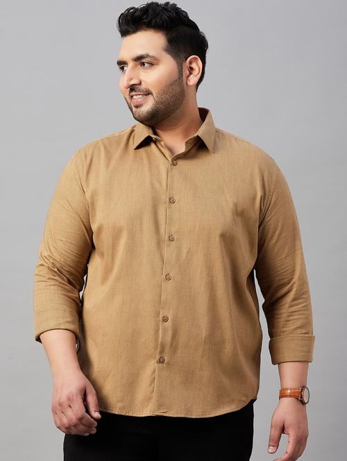 mens solid casual shirt - 19482960 - Very Small Image - 1