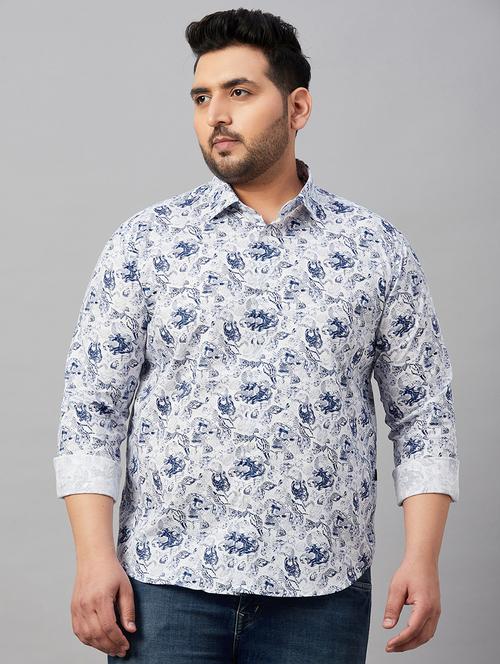 mens printed casual shirt - 19482971 - Very Small Image - 1