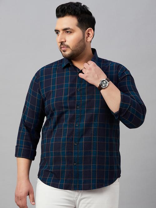 mens checks casual shirt - 19482993 - Very Small Image - 1