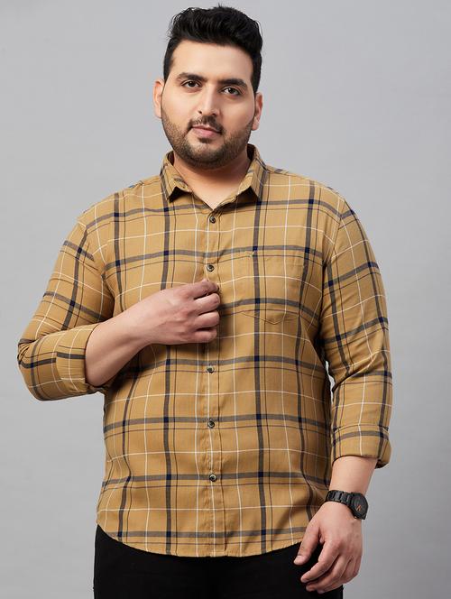 mens checks casual shirt - 19483009 - Very Small Image - 1