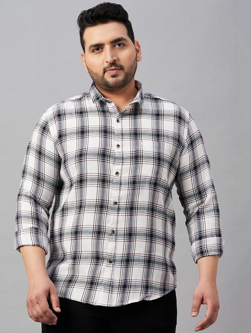 mens checks casual shirt - 19483019 - Very Small Image - 1