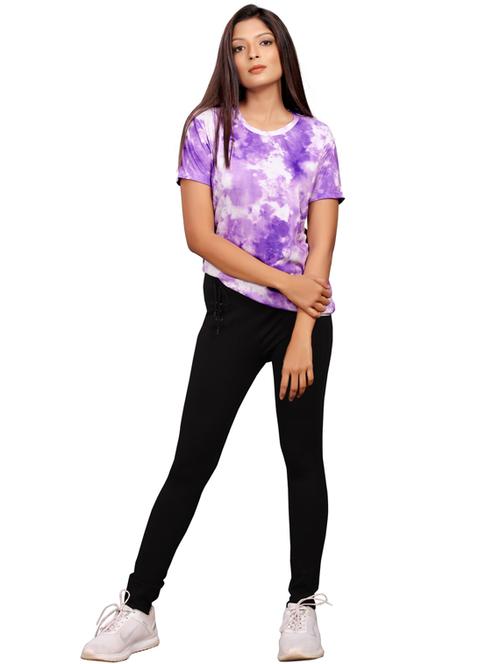 women round neck tie dyed tee - 19483759 - Very Small Image - 1