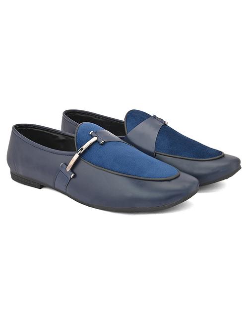 blue patent leather slip on loafers - 19483919 - Very Small Image - 1