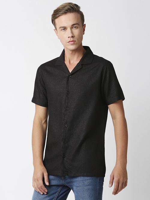 mens melange casual shirt - 19483953 - Very Small Image - 1
