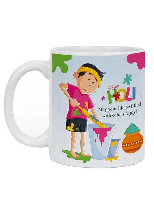 happy holi coffee mug - 19484156 - Very Small Image - 1