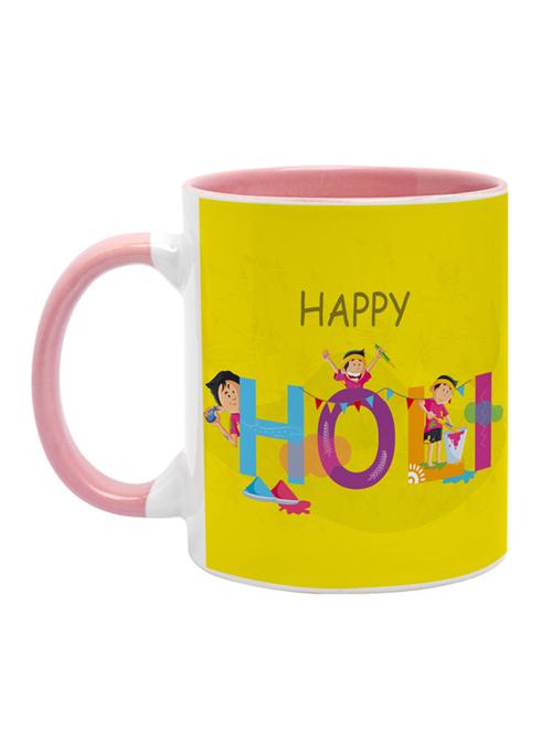 happy holi digital printed coffee mug - 19484207 - Very Small Image - 1