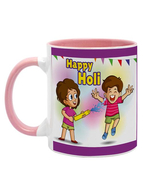 happy holi digital printed coffee mug - 19484209 - Very Small Image - 1