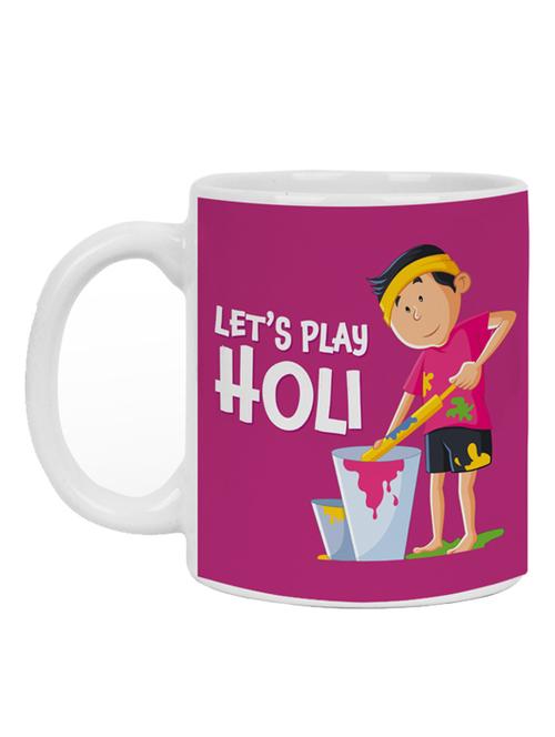 happy holi digital printed coffee mug - 19484226 - Very Small Image - 1