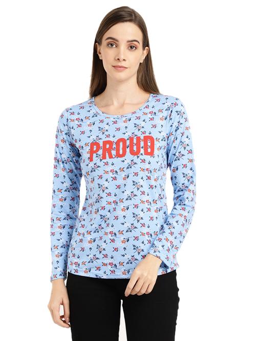 women's all over print round neck t-shirt - 19484246 - Very Small Image - 1