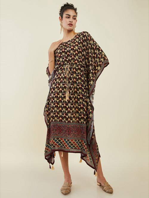 printed cotton kaftan - 19485708 - Very Small Image - 1