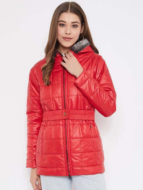women hooded casual jacket - 19486949 - Very Small Image - 1
