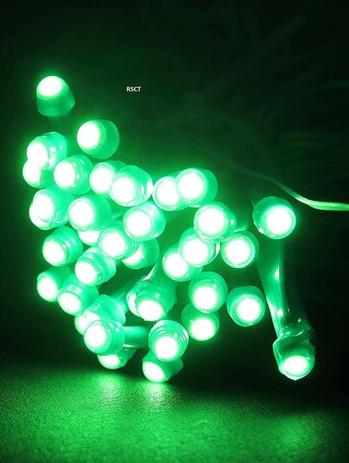 rsct battery powered waterproof and corded 25 v green led string light 36 ft - 19487131 - Very Small Image - 1
