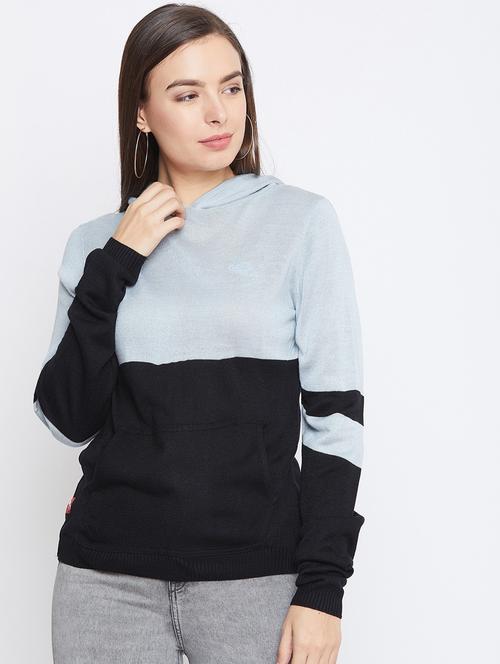 women's color block sweatshirt - 19488590 - Very Small Image - 1