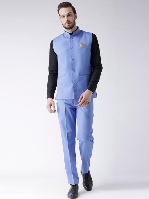 blue solid 2-piece suits suit - 19488593 - Very Small Image - 1