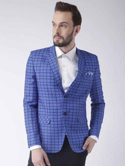 blue check polyester blazer - 19488739 - Very Small Image - 1