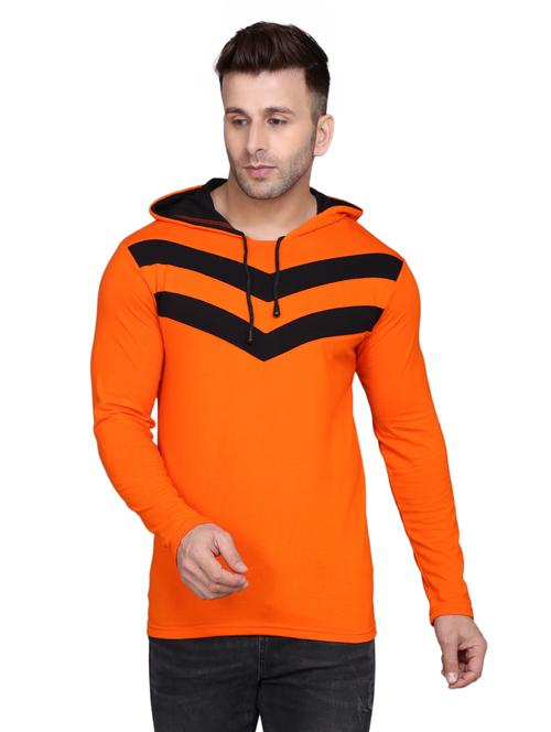 stripes cotton hooded t-shirt - 19489180 - Very Small Image - 1