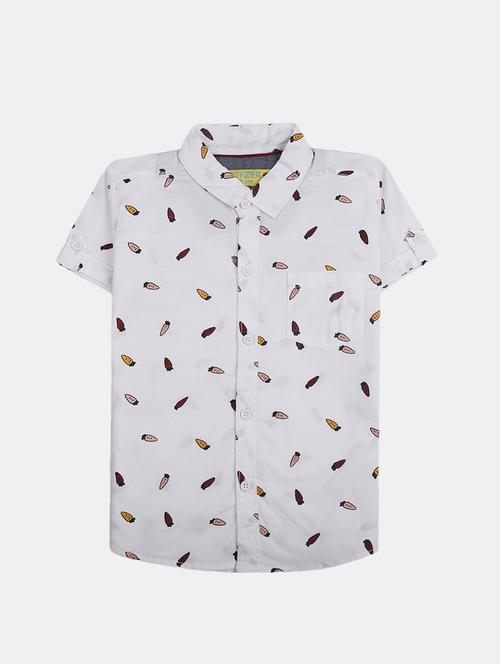 white printed shirt - 19489530 - Very Small Image - 1