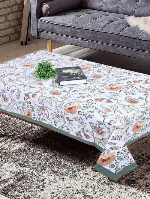 texstylers cotton 4 seater 40 x 60 inch rectangular jaipuri center table cloth - 19489727 - Very Small Image - 1