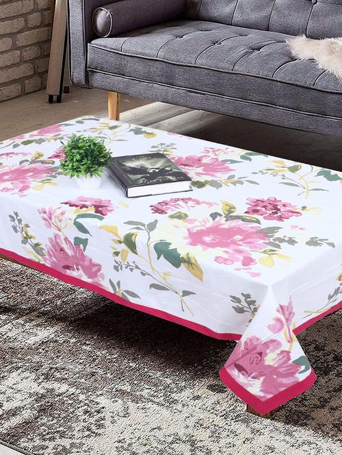 texstylers cotton 4 seater 40 x 60 inch rectangular jaipuri center table cloth - 19489739 - Very Small Image - 1