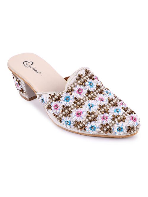 women embellished mules sandal - 19490326 - Very Small Image - 1