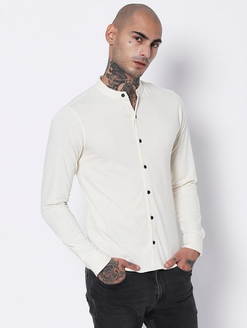 mens solid casual shirt - 19491026 - Very Small Image - 1