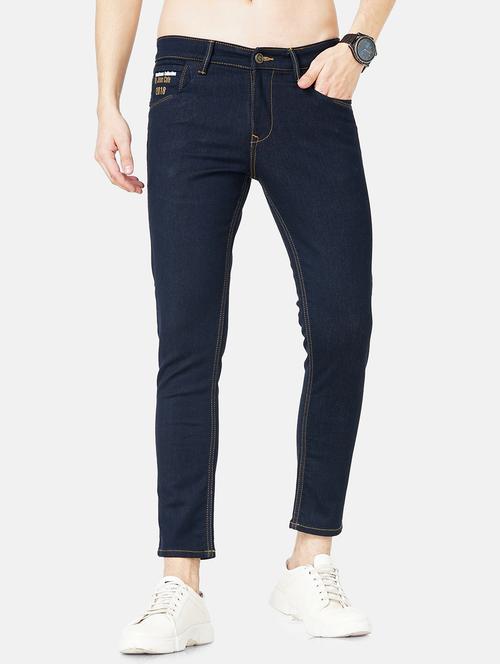 navy blue cotton light washed jean - 19491579 - Very Small Image - 1