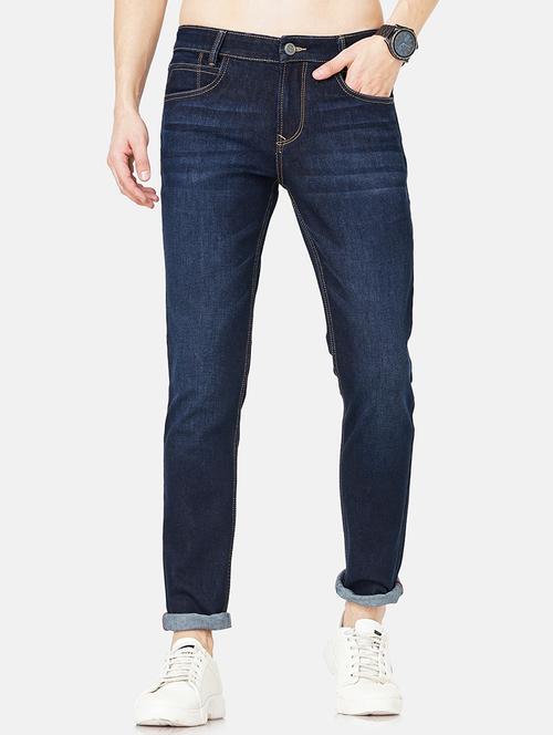 navy blue cotton light washed jean - 19491584 - Very Small Image - 1