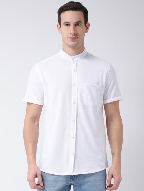 mens solid casual shirt - 19491625 - Very Small Image - 1