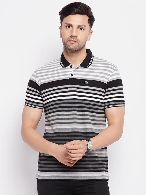 stripes cotton blend t-shirt - 19492373 - Very Small Image - 1