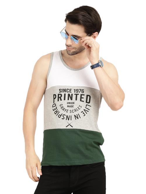 white front colourblock detailed vest - 19492413 - Very Small Image - 1