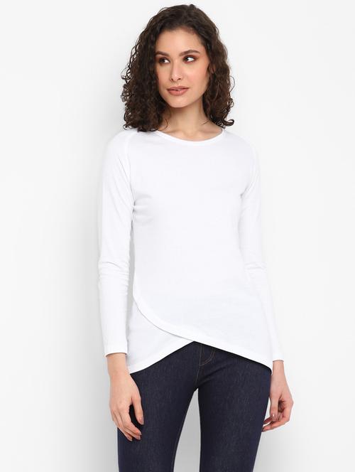 women's plain round neck t-shirt - 19493047 - Very Small Image - 1